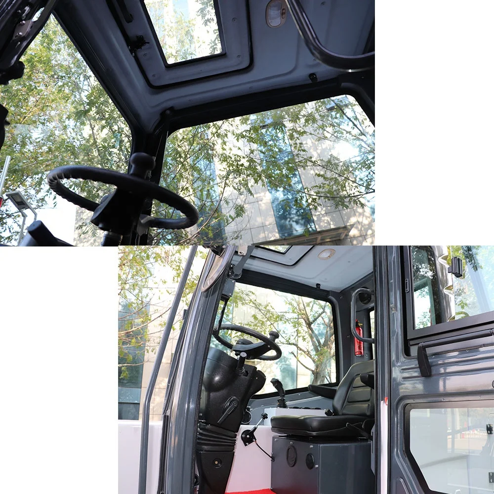 VANSE YZ30-4F 6M Telescopic Arm Concrete Floor Surface Automatic Vibratory Laser Leveling Concrete Leveling Machine With Cab