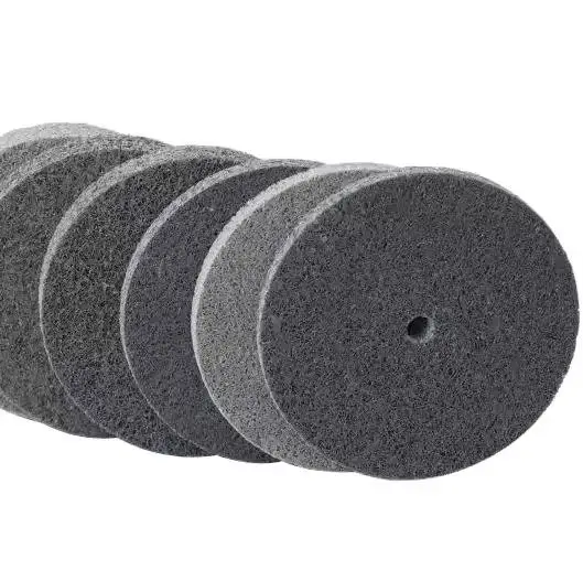 8x1Inch Non Woven Wheel Grinding Wheel Non Woven Buffing Nylon Abrasive Polishing Wheel for Stainless