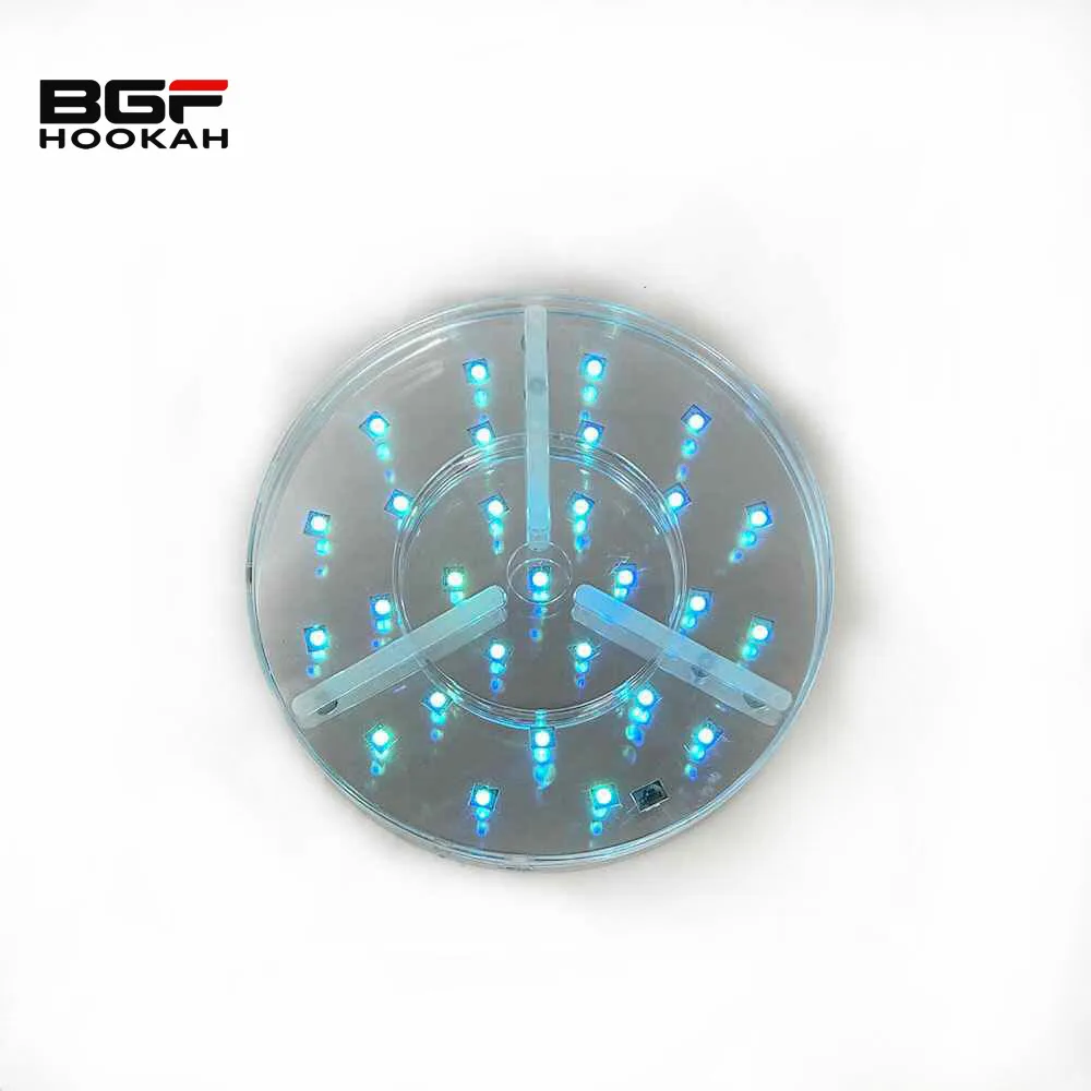 8 Inch Portable Shisha Led Light Rechargeable Remote Control Shisha Hookah Led Light Base