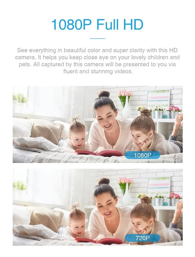 Best Quality Home 1080p Indoor Wifi Wireless CCTV HD Cameras Ip Con Wifi With Directional Intercom