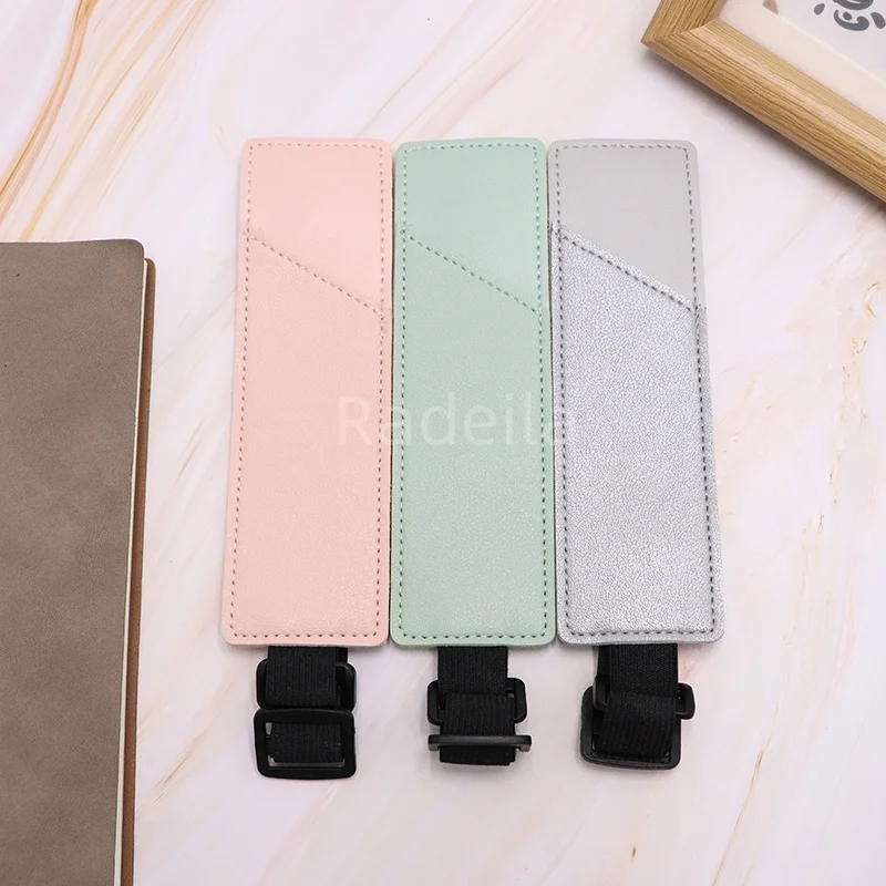 Elastic Leather Pen Pouch Case School Pencil Bag Holder Kids Favorite Pencil Case Business Notebook Elastic Webbing Pen Case