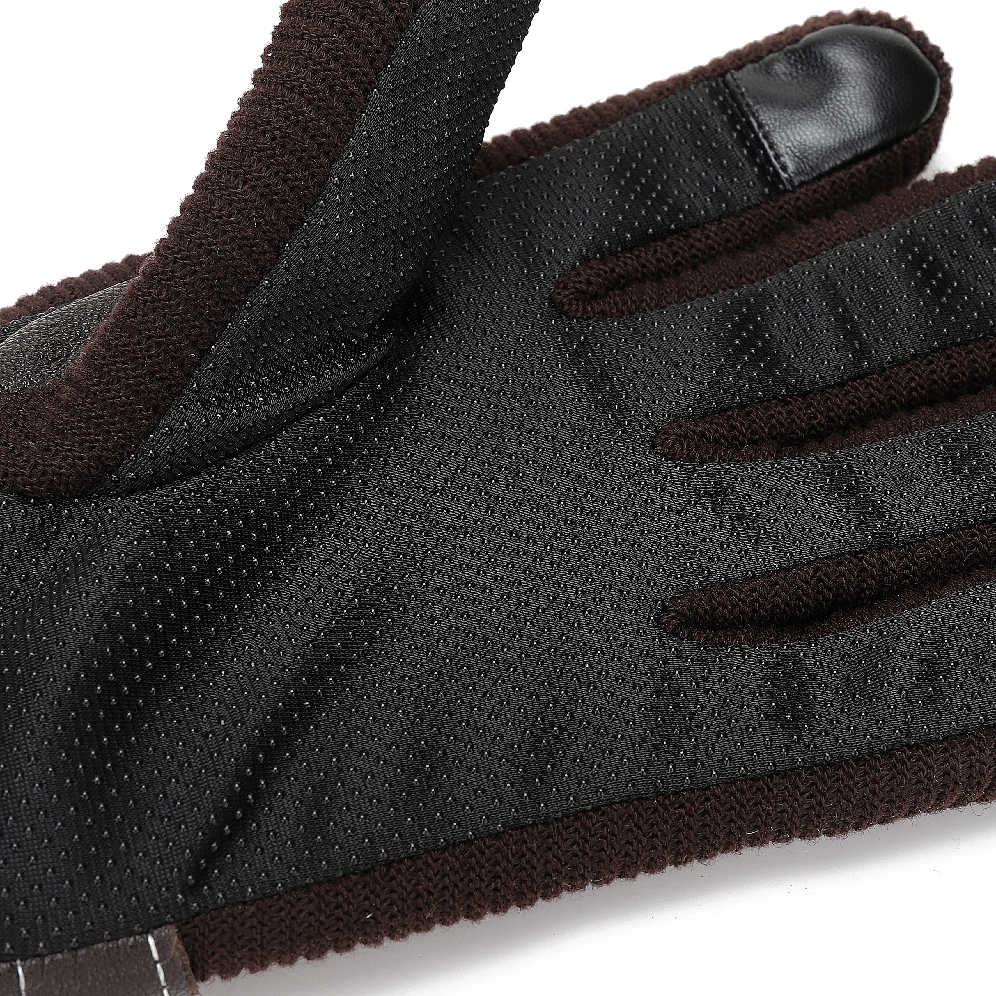 Warm Leather Winter Gloves for Men  Driving Cold Weather Glove Made of pigsuede