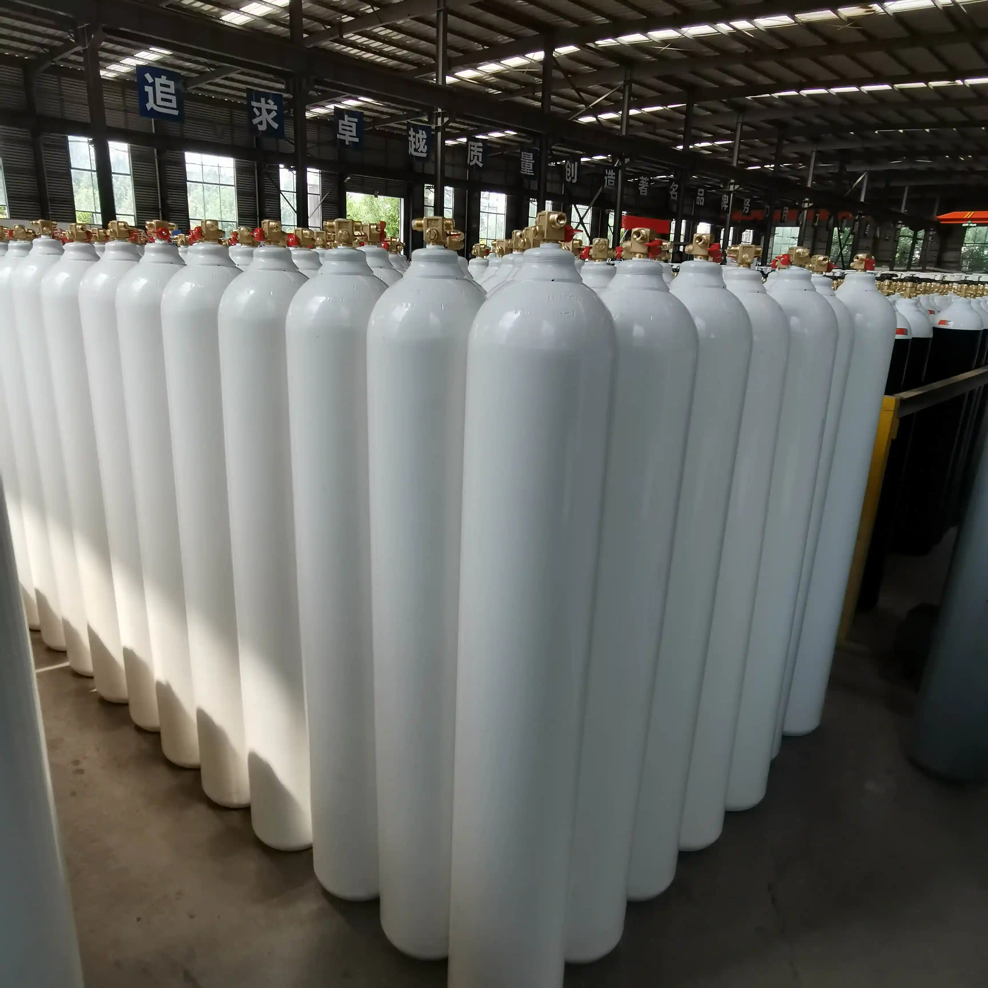 Manufacturers sell 5L 10L 15L 20L 40L 50L high pressure seamless cylinders/tanks for oxygen /co2/ argon/nitrogen/helium
