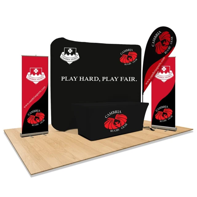 Portable custom exhibition 10x20 10x10 trade show display advertising expo booth