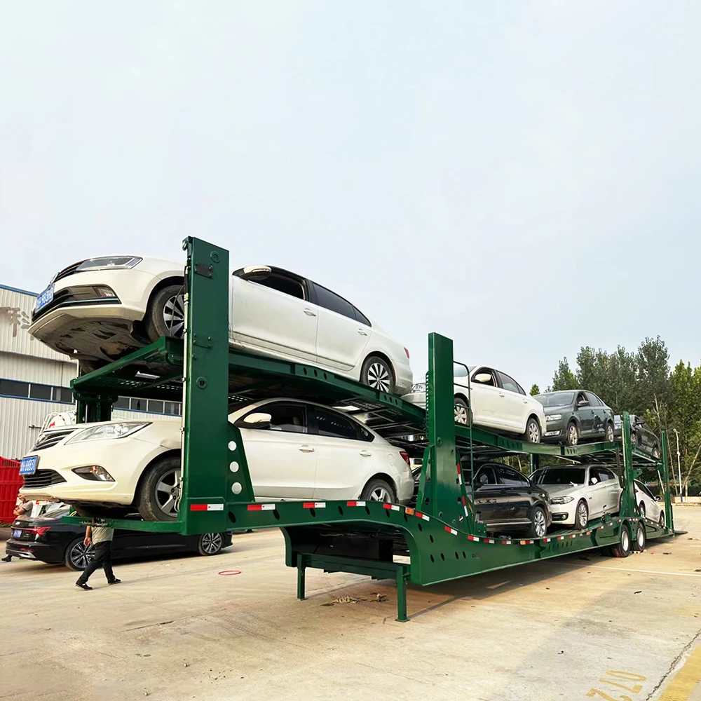 Гидравлический подъемный 2-этажный Автоприцеп 6-8 автоприцепы в центральной Азии для продажи
