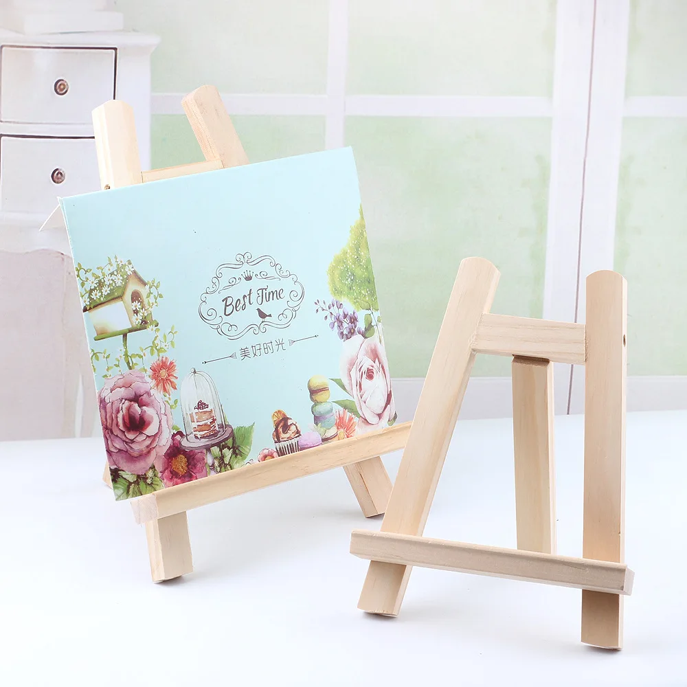 15*20cm Artwork Display Studio Stand Artist Miniature Wooden Easel Photo Oil Painting Display Stand