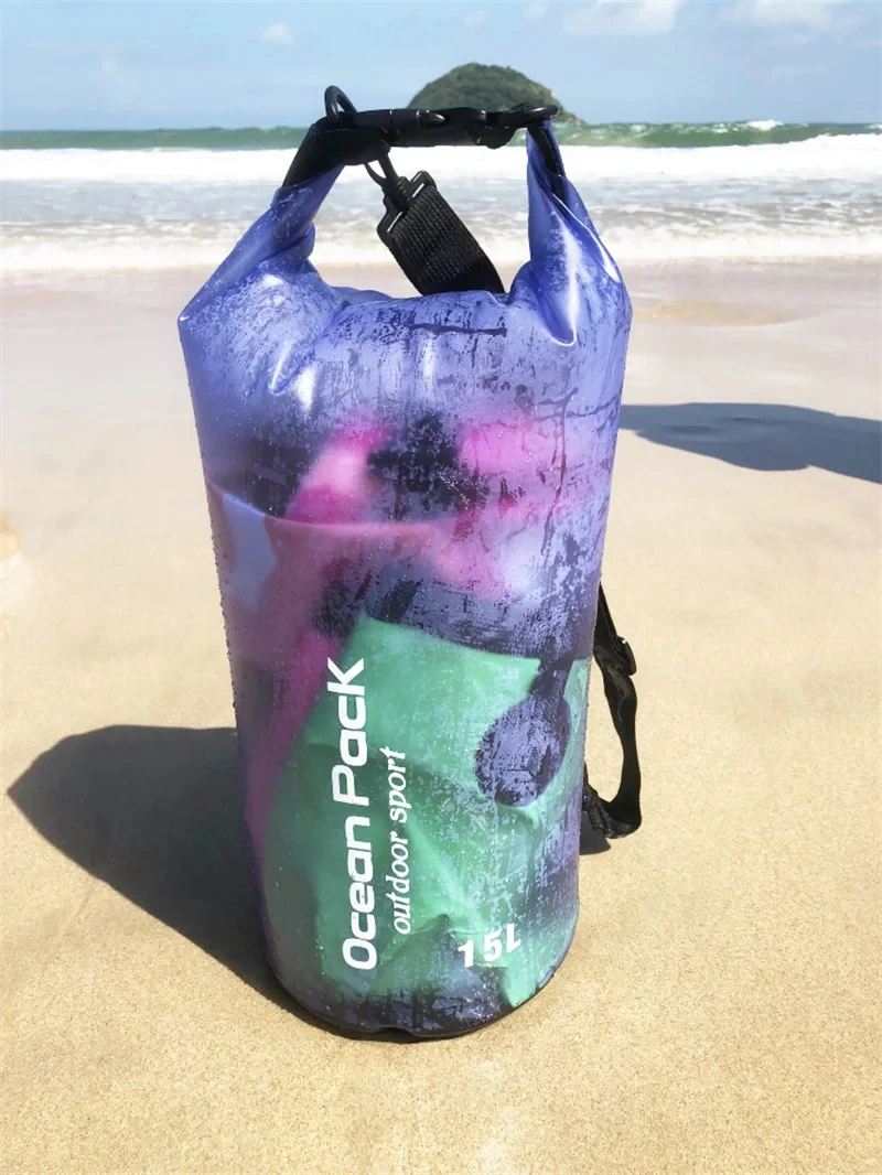 Wholesale Manufacture Outdoor Travel Gym Floating Fully Waterproof Pvc 40l Heavy Duty Dry Duffel Bag For Boating Kayaking