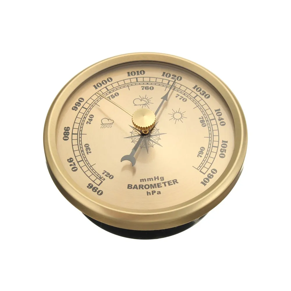 Home Pressure Gauge Weather Station Metal Wall Hanging Barometer Atmospheric Multifunction Thermometer Hygrometer Portable