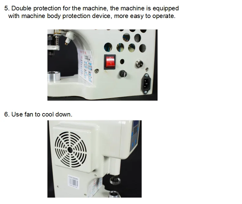 Semi-Automatic Eyelet Attaching Machine snap attaching machine