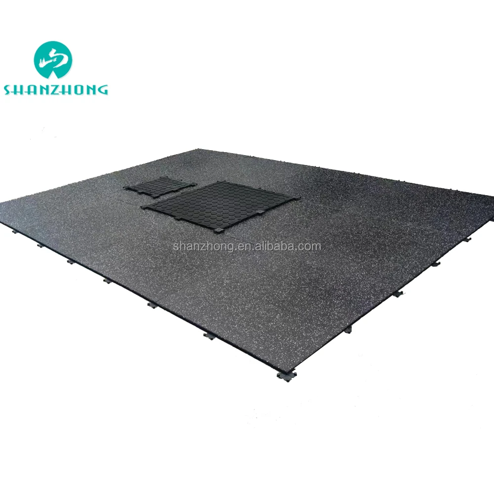 2.5cm Thick Gym Mats Rubber Flooring Exercise Equipment Home Fitness Carpet AntiSlip for Hardwood Floor Protection