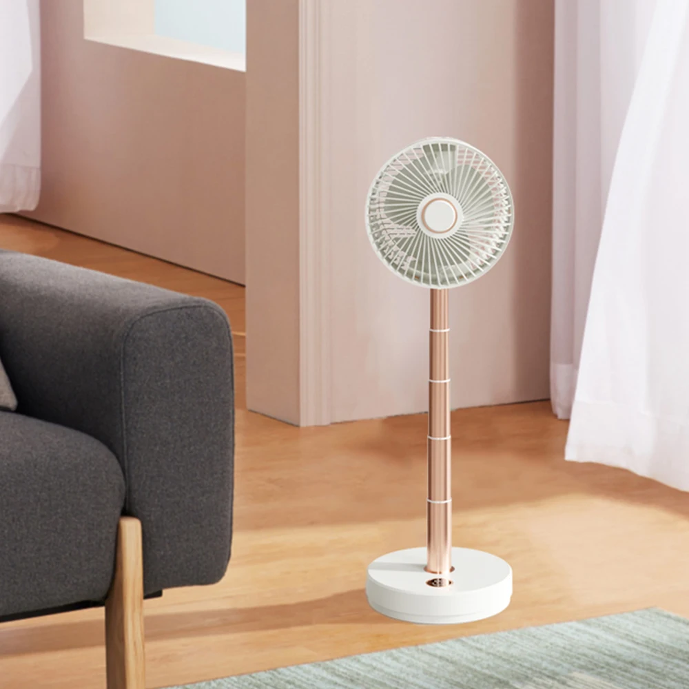 New Wide Angle Oscillation Adjustable Height Air Circulating Pedestal Fans portable electric fan for Room with battery