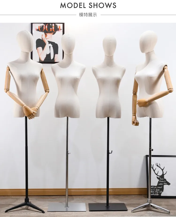 
Female Fashion Display Upper Body Clothes Display Hot Sale Model Dressing Doll for Window Exhibition Popular 