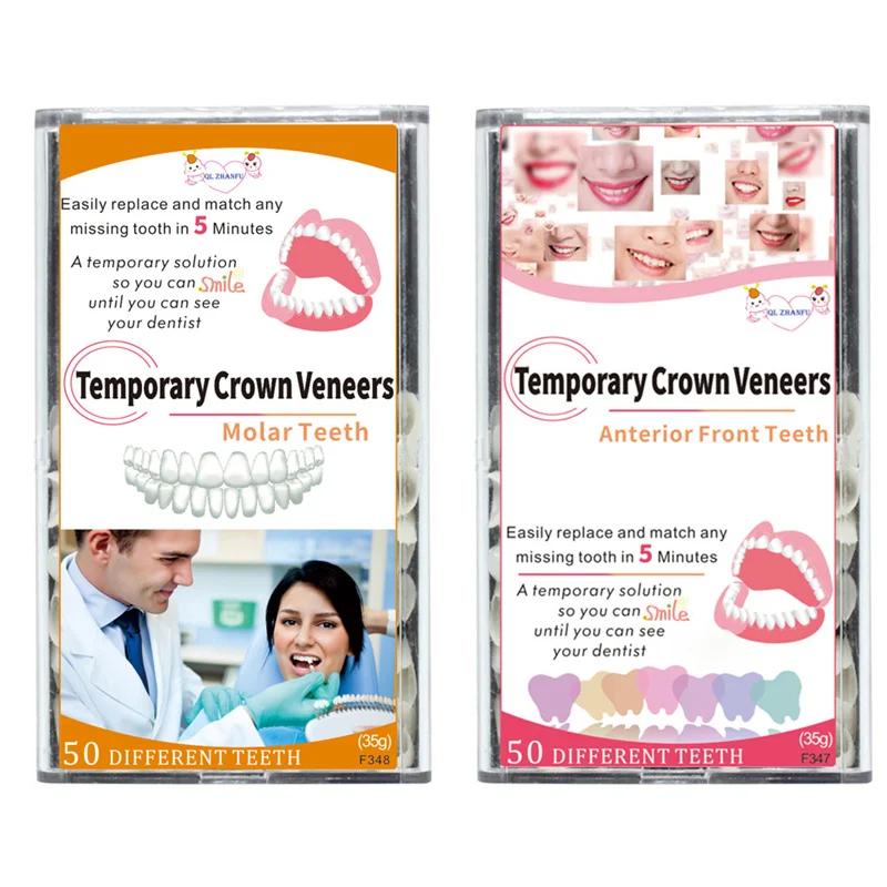 Dental Teeth Veneers Ultra Thin Whitening Resin Molar Anterior Temporary Crown Porcelain Dental Material Oral Care Tools