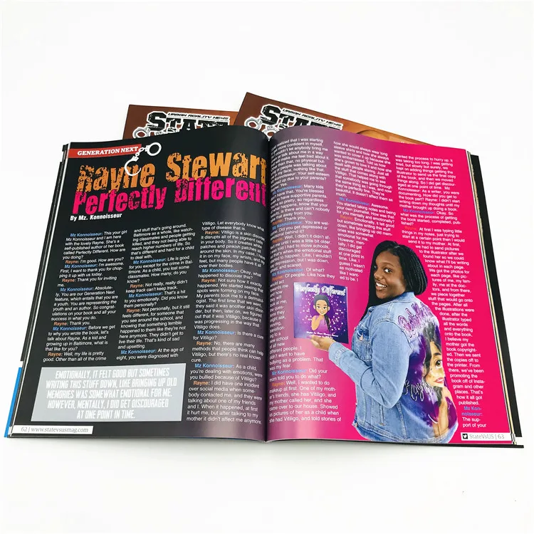 Индивидуальная Высококачественная мягкая обложка для журналов, идеальная офсетная обвязка для книг, каталог, мягкая обложка, печать книг