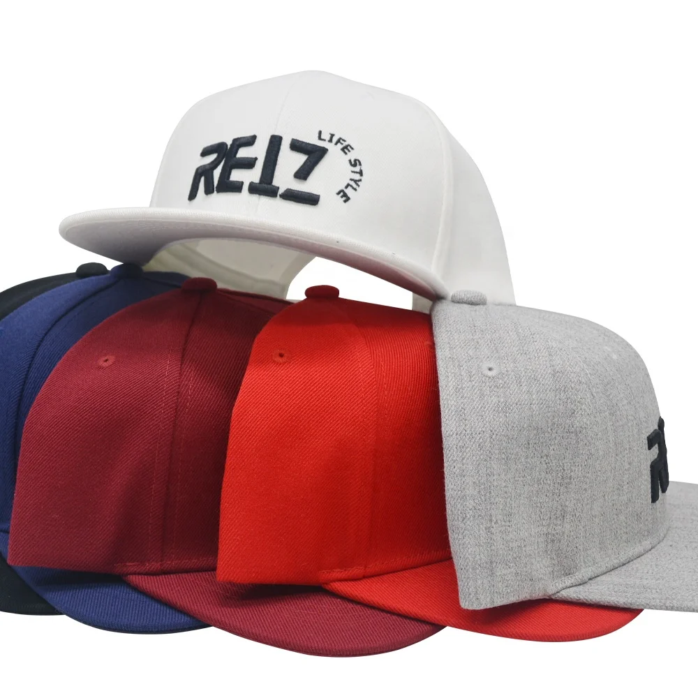 Cheap Price Custom Embroidered Logo 100% Cotton Snapback Cap Wholesale Flat Brim Fitted Gorras Hip Hop Sports Hat