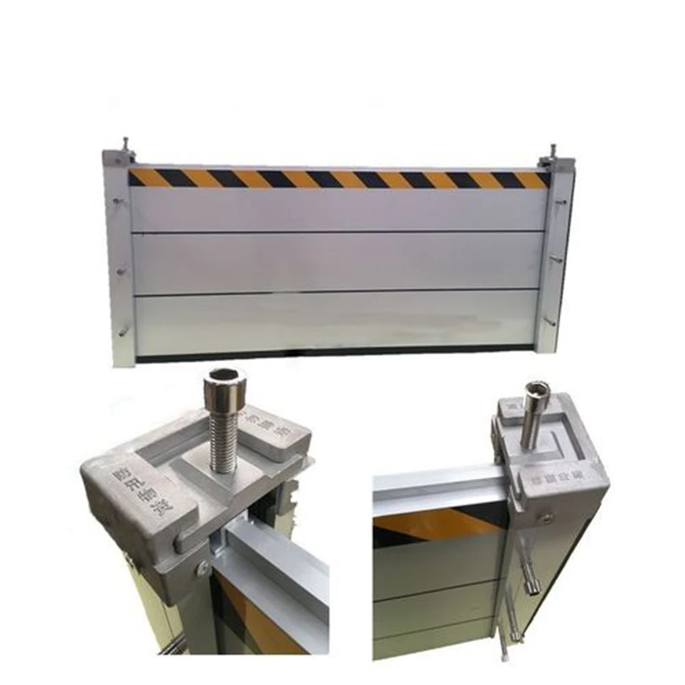 Aluminum Home Garage Door Anti Flood Barrier Control Board Water Flood Defence Prevention Easy Install Quick Dam Flood Barriers