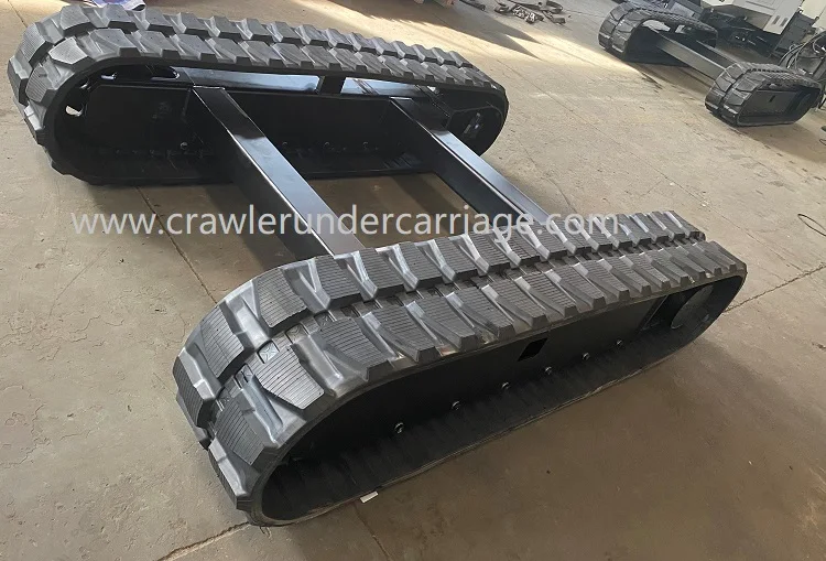 Custom Rubber Track Undercarriage for 1 Ton 2 Ton 3 Ton 4 Ton 5 Ton 6 Ton 7 Ton Crawler Crusher Drilling Rig Excavator Machinery