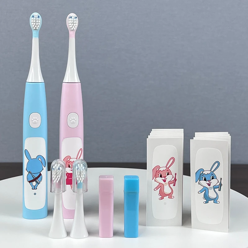 Электрическая зубная щетка с зарядкой от USB ультразвуковая детская водонепроницаемая IPX7