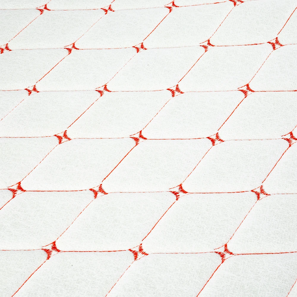 Good Quality Diamond Embroidery Pvc Vinyl Leather For Car Interior, Stain Resistant Quilted Rexine Leather For Car Floor Mats