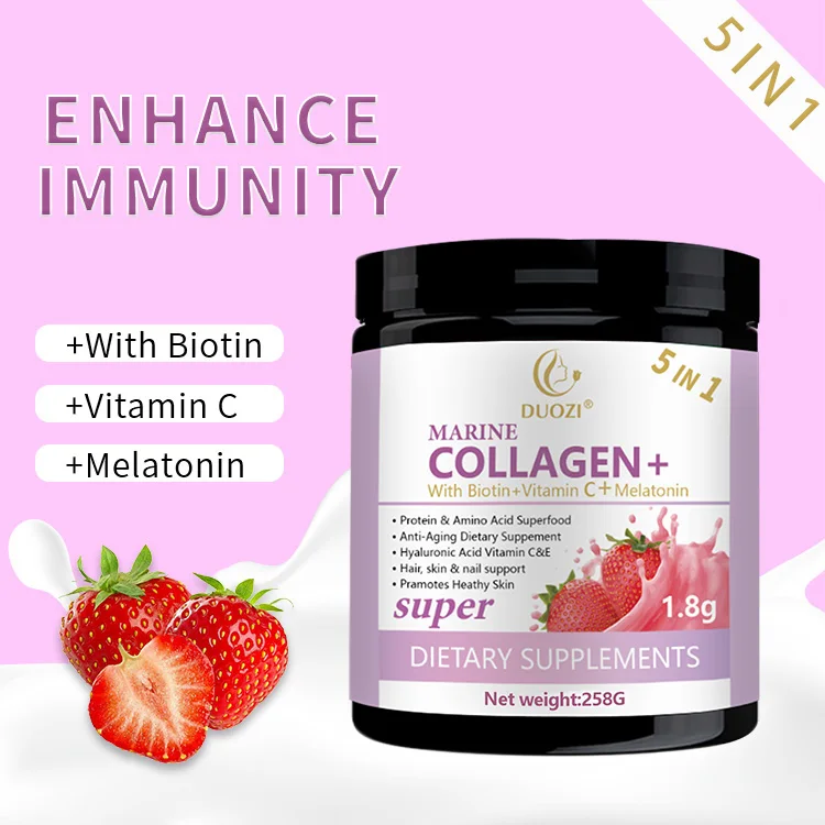 higher quality OEM marine collagen powder Natural Organic pure collagen powder convenience instant collagen powder drink
