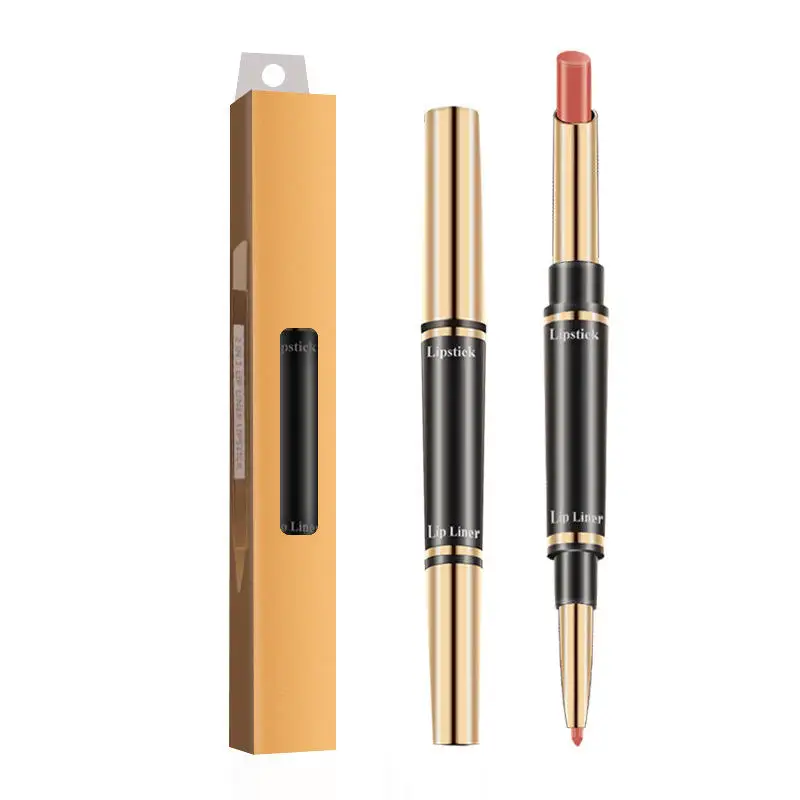 Hot Promotional Products Trendy Vintage Double Tube Lipgloss Double Tube Ended Lipstick Pen