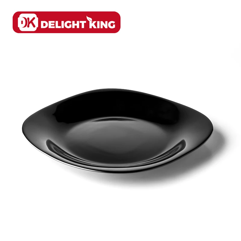 China supplier Heat resistant decals opal glassware plate opal glass tableware opal plate dinnerware set cake plate