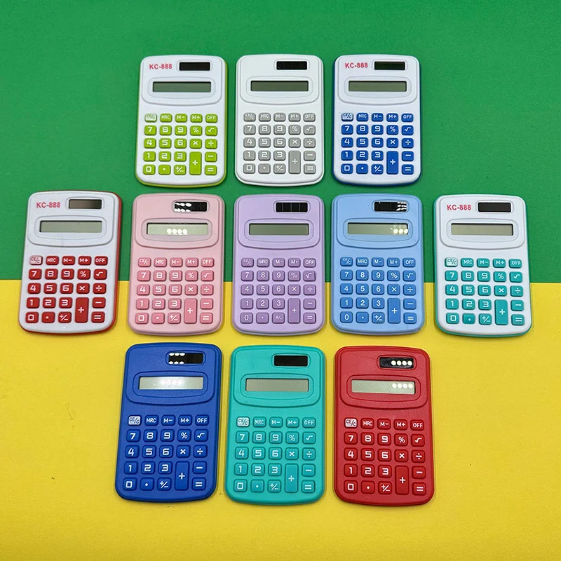 Yubon Wholesale Multi Color Mini Calculator Portable Custom Office Pocket Calculator Students School Supplies Stationery