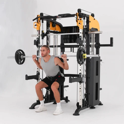 Manufacturer Sells Commercial Fitness Equipment Smith Multifunctional Fitness Power Rack Squat Rack