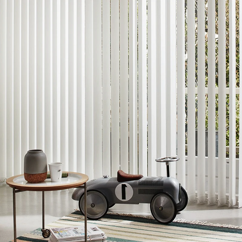 ZSTARR manufactory direct smart remote control motorized manual blackout window pvc vertical blinds curtains for office