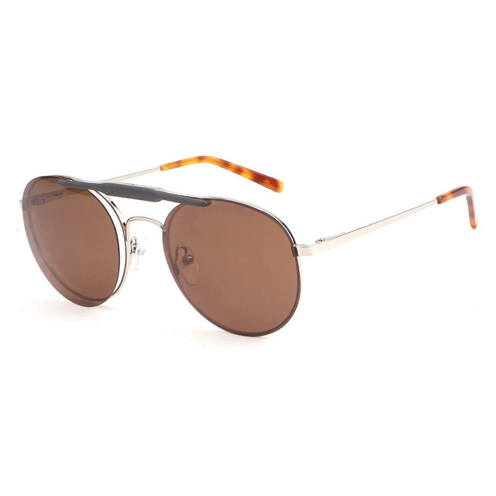 Wholesale lunette de soleil tendance 2024 personality light weight sunglass frames Two-in-one flip up lens sunglasses