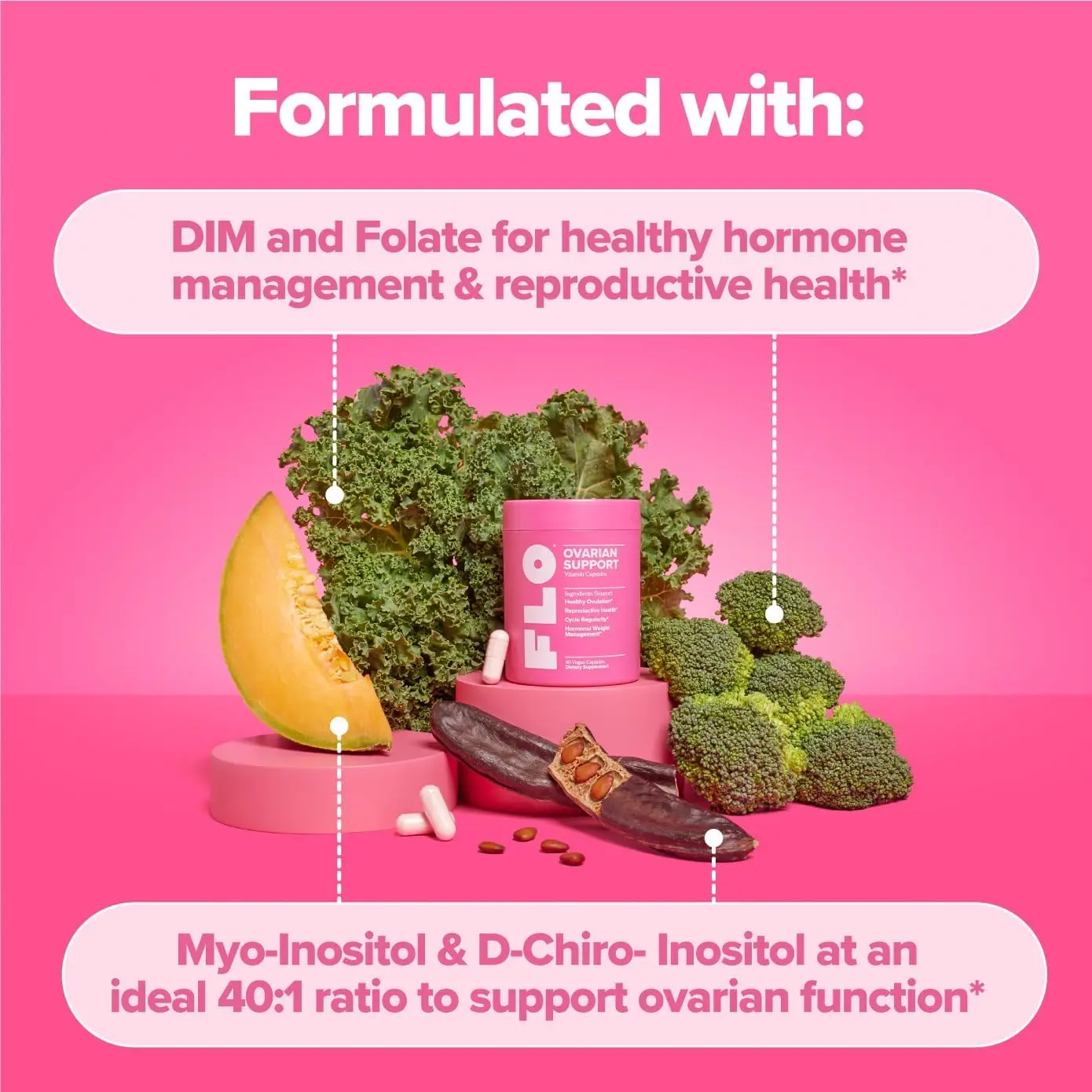 Myo-inositol & D-chiro Inositol 40:1 смесь веганских капсул баланс гормонов и поддержка яичников добавка для женщин OEM/ODM HK