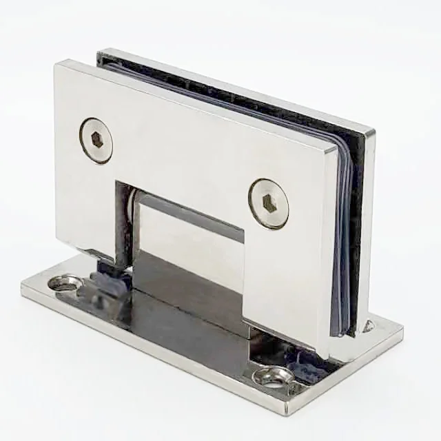 High quality stainless steel  shower 90 degree wall to glass hinge 7601