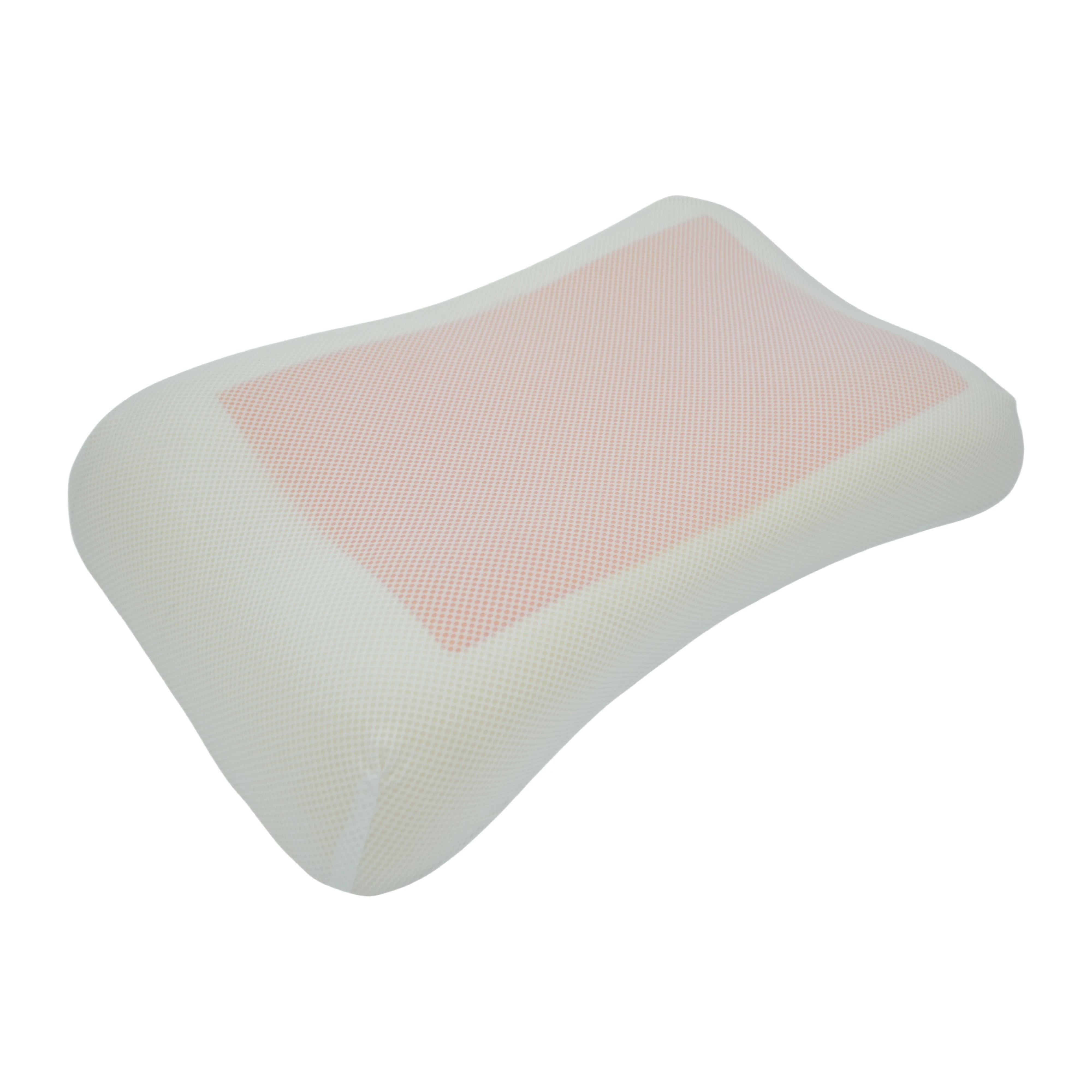 Orange Cooling Gel Orthopedic Memory Foam Bed Pillows Custom 39*63 cm Cervical Pillow Neck Support Mesh Pattern for Sleeping