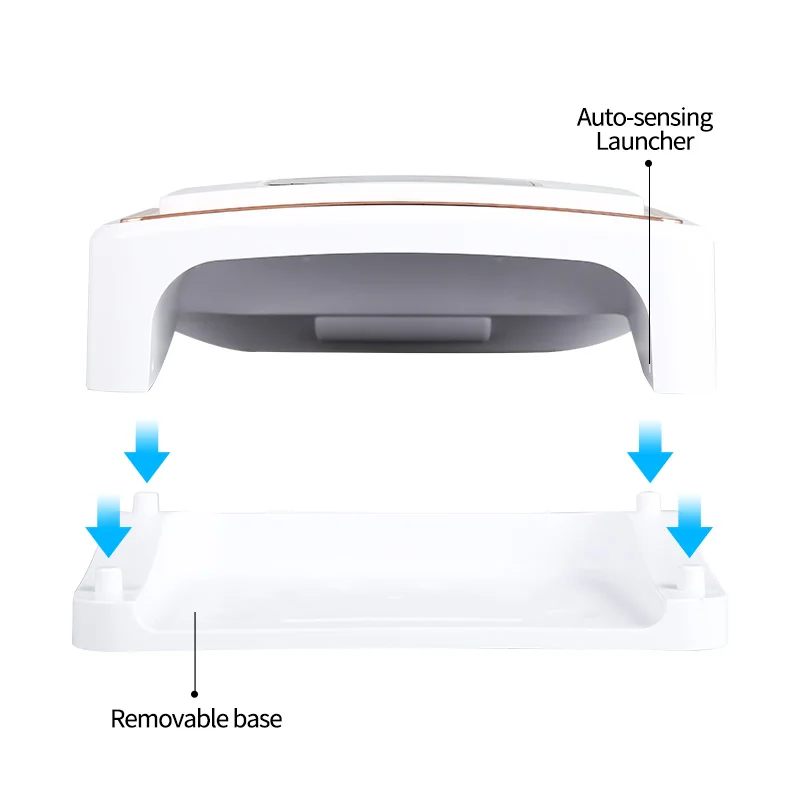 Professional Golden 120W Nail Dryer Light Rechargeable Cordless UV LED Nail Lamp with battery for Home Nail Art Salon