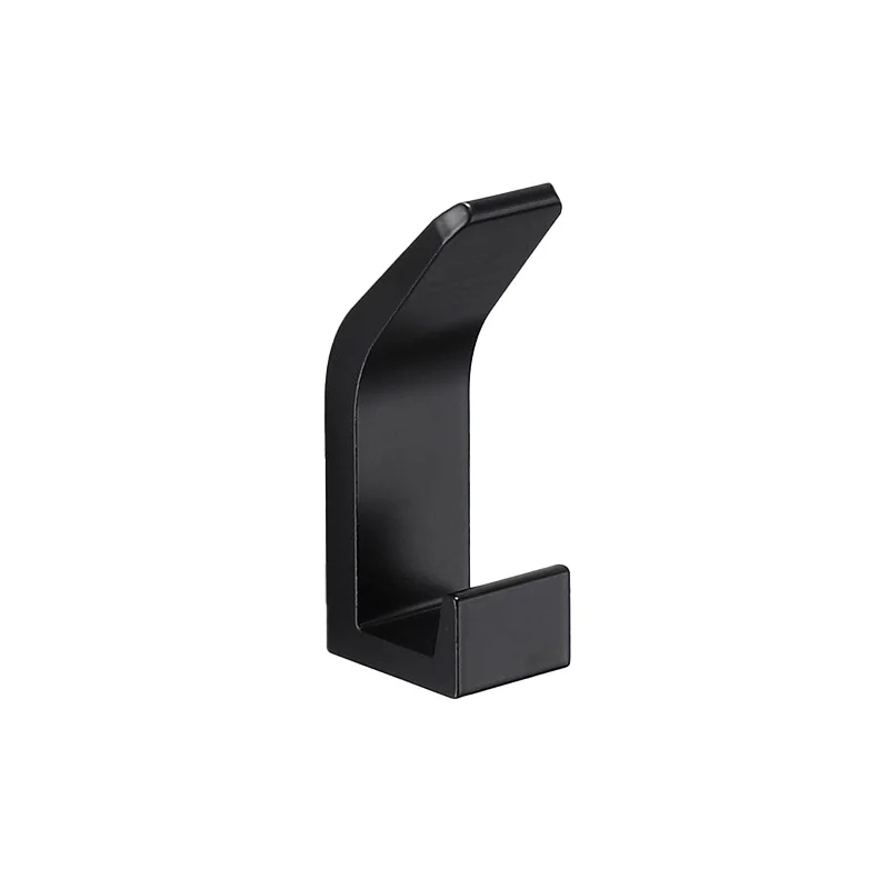 WW343 Wall Mount Kitchen Modern Aluminum Hook Self Adhesive Hook Towel Metal Door Hanger Towel Hook