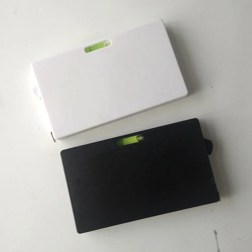 
Rectangle Shape Plastic Retractable Mini Tape Measure With Level 