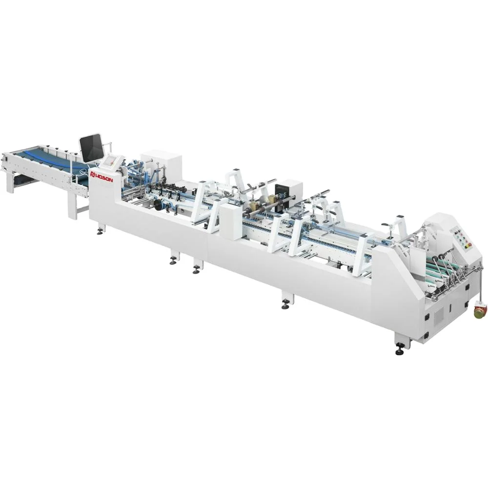 Automatic Crash Lock Bottom Box Folder Gluer Machine ZH-880BFT