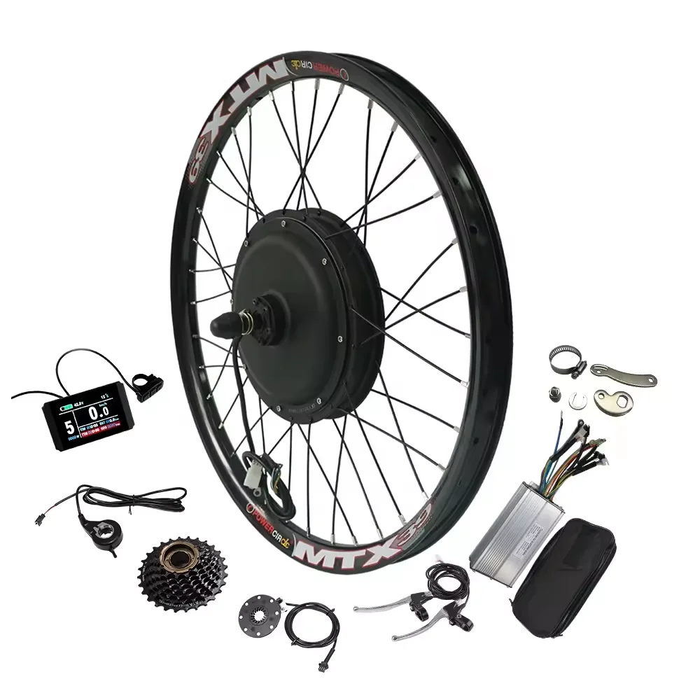 UK Stock MTX39 rims 26 27.5 29inch 48V 52V1500W 2000W electric bike ebike bicycle hub part motor rear conversion kit with 7speed