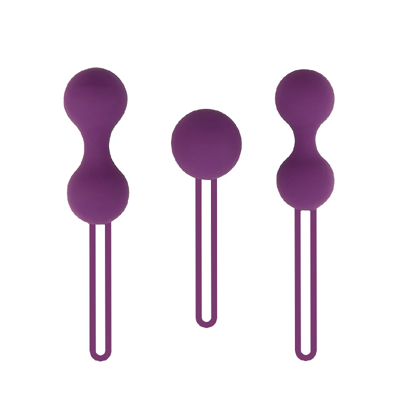 Waterproof Medical Silicone Durable Purple Women Tightening Product Vibrator Rose Kegel