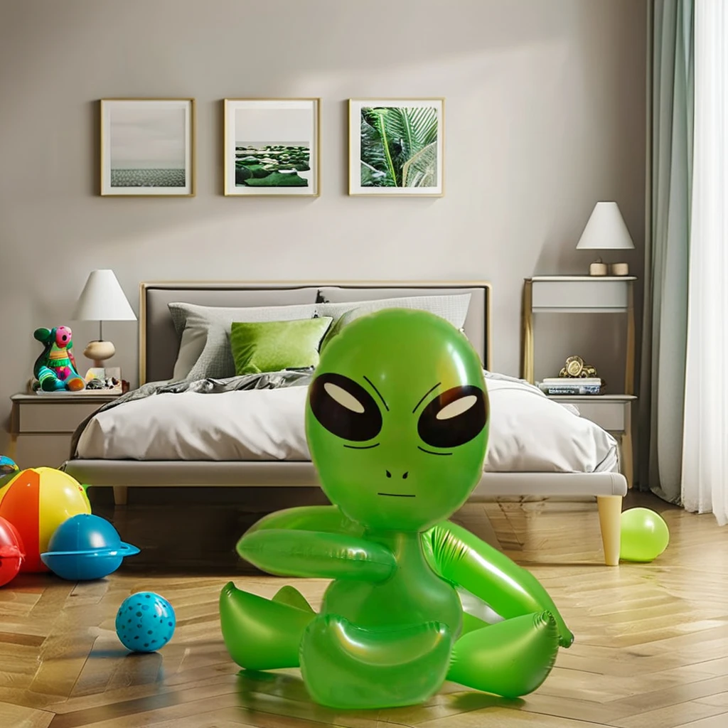 Wholesale and Custom PVC Giant Inflatable Alien Toy 90cm and 170cm Giant Inflatable Alien Inflate Toy