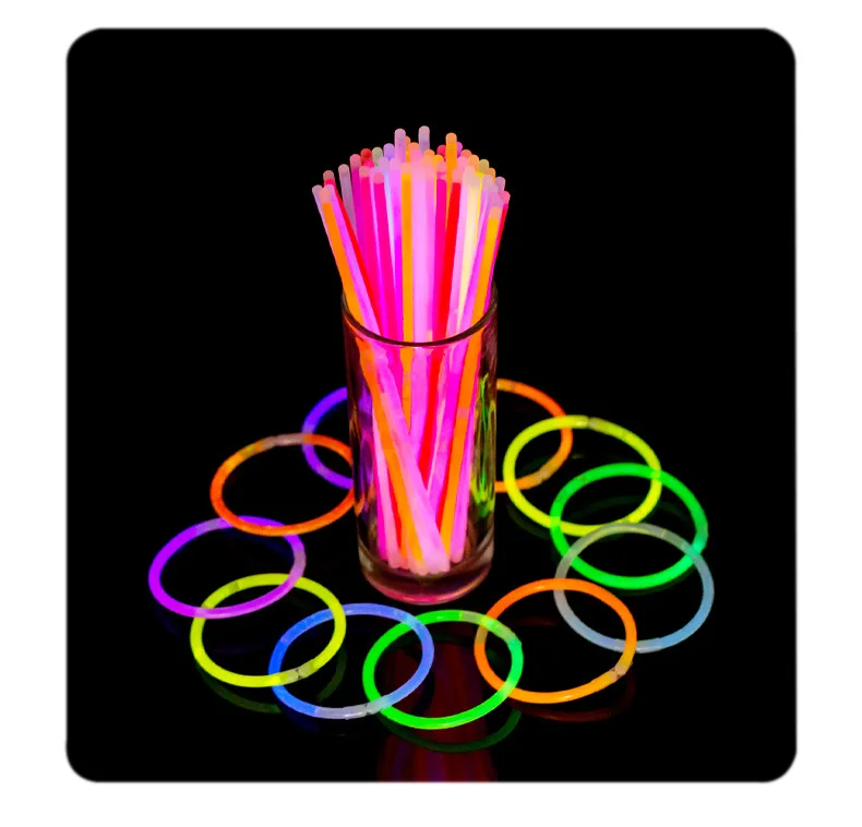 100 ultra bright glow sticks bracelets and Necklaces 20cm glow sticks bulk party supplies Glow in the Dark Party Decorations