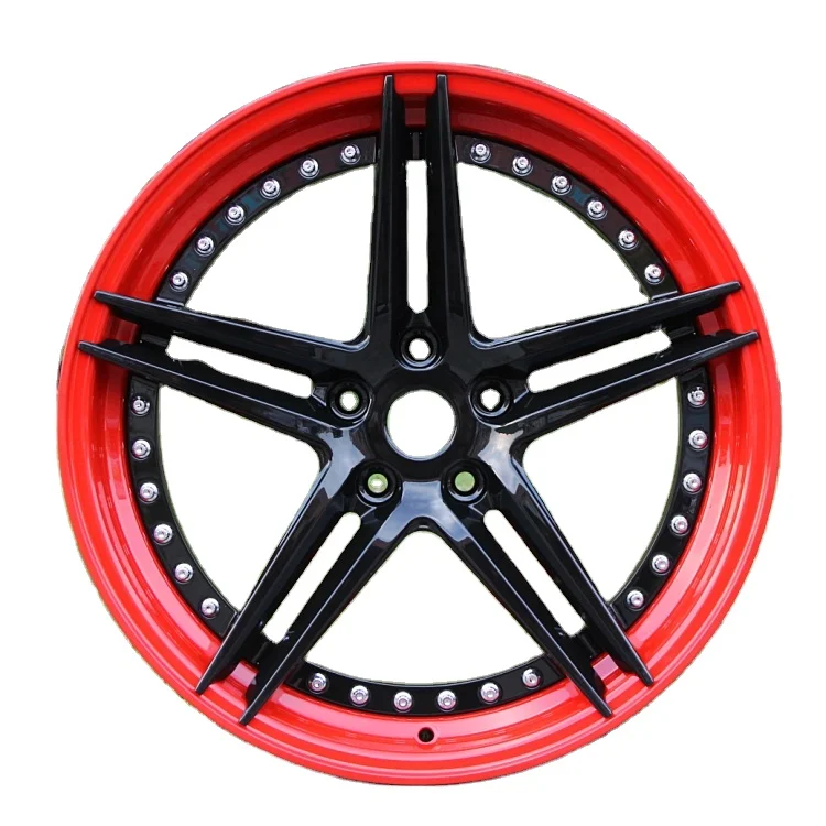 BOLUN 6061-T6 forged two piece 19 20 21 22 23 24 inch chrome gold car aluminum forged car alloy wheels rims 5x112 for Mercedes