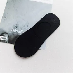 Wholesale Custom Men Women Low Cut Invisible Boat Short Socks No Show Black White Cotton Solid for Man Quick Dry Anti-slip