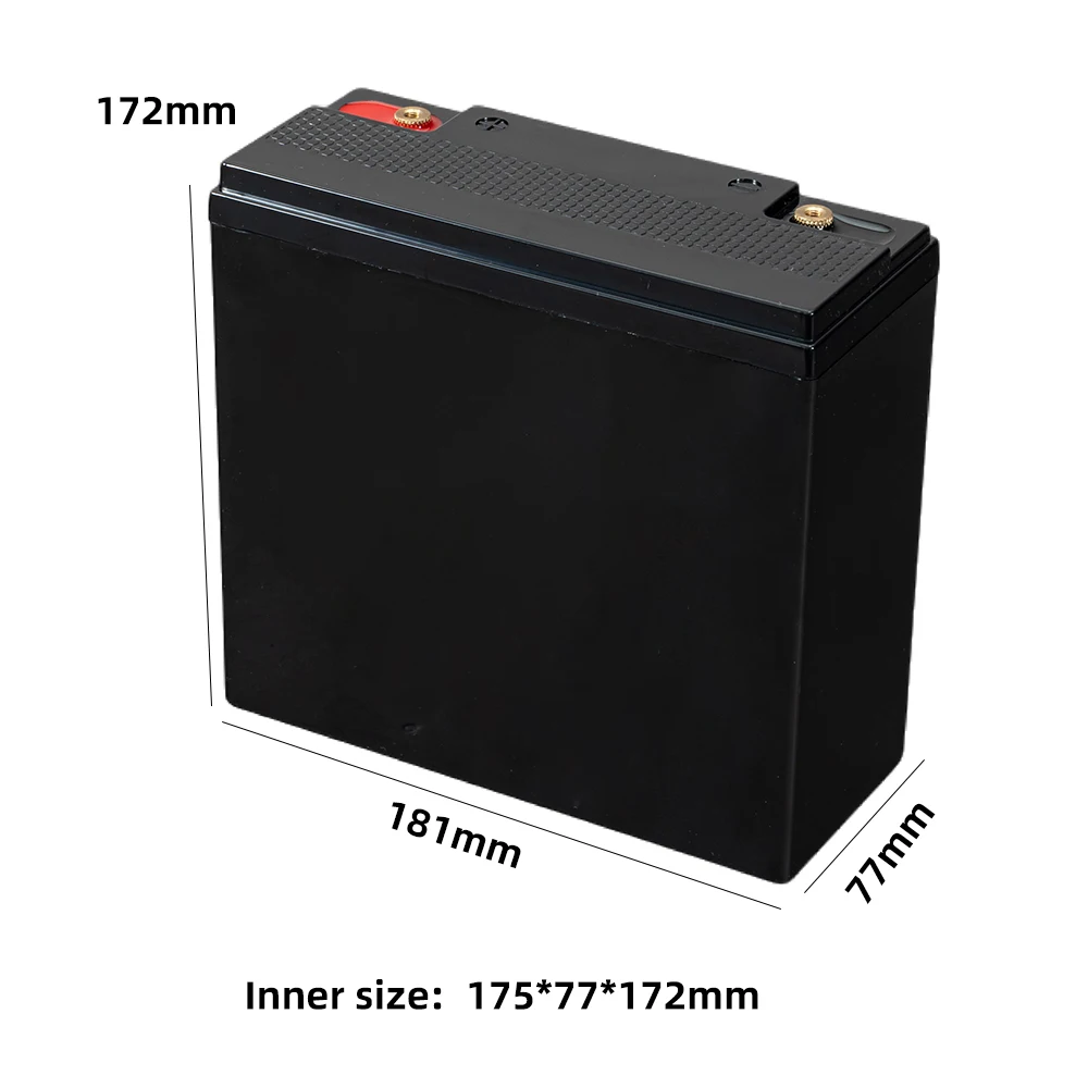 12V 24V DIY Empty Lithium Ion Battery Box Plastic case for Lifepo4 Boat 20A Empty case Box