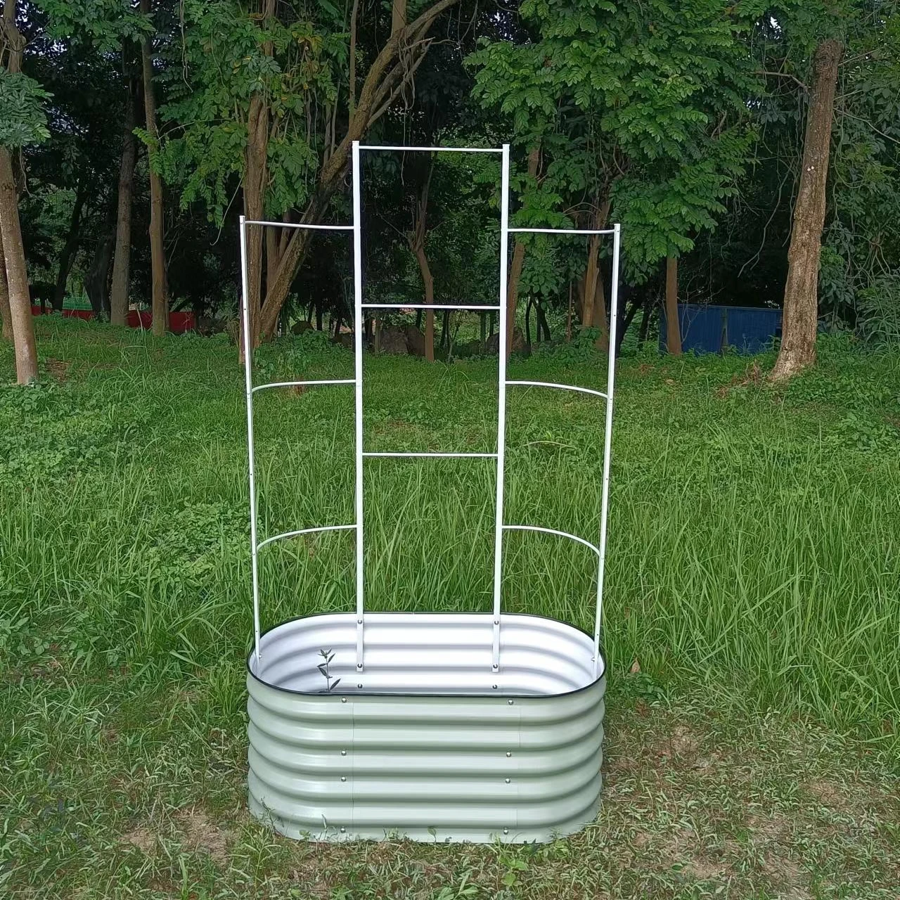 Modular Raised Garden Bed Wall Trellis System Planter Box Trellis Outdoor