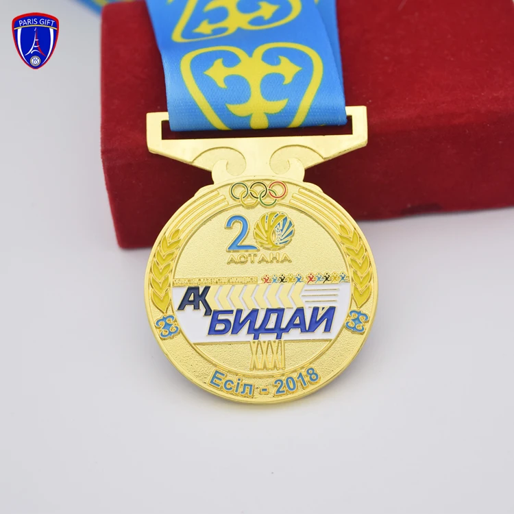 Kazakhstan zinc alloy custom your own design National soccer medals for sport metal medallion