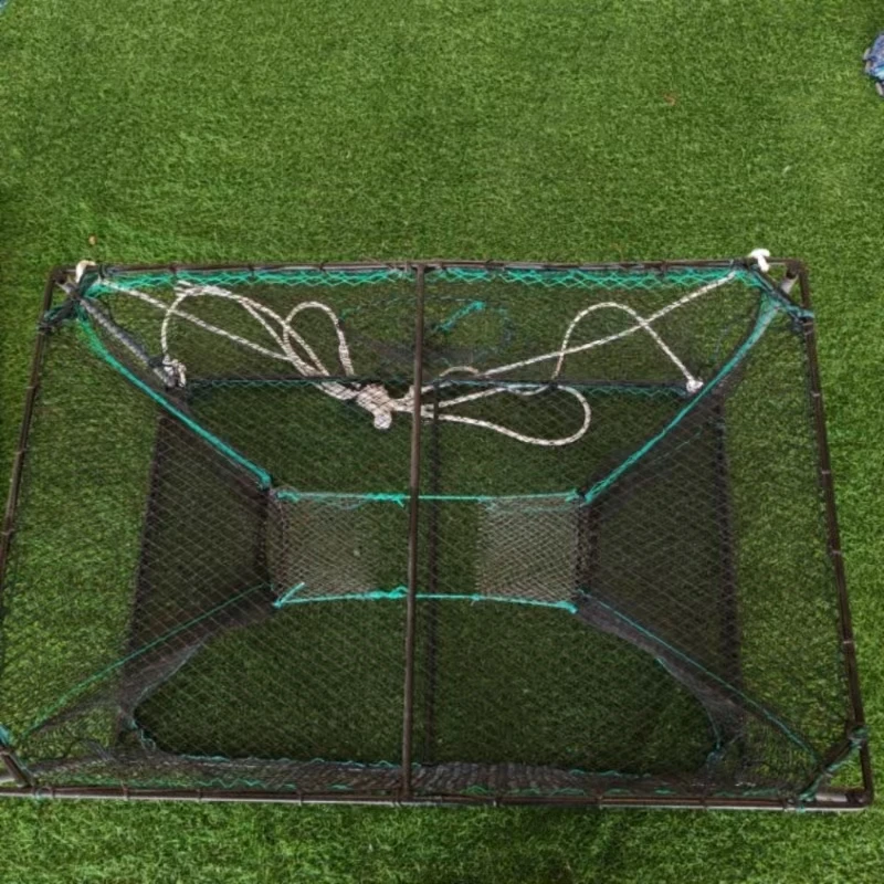 Heavy Duty PE Nylon Large Crab Trap Durable Aquaculture Fishery Industry Trap for Sea River Shrimp Fishing