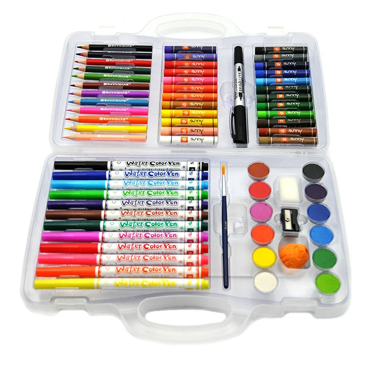 65 шт.; Оптовая продажа; Детское нижнее белье с гуашь маркер-кисточка Радуга Арт Набор для рисования