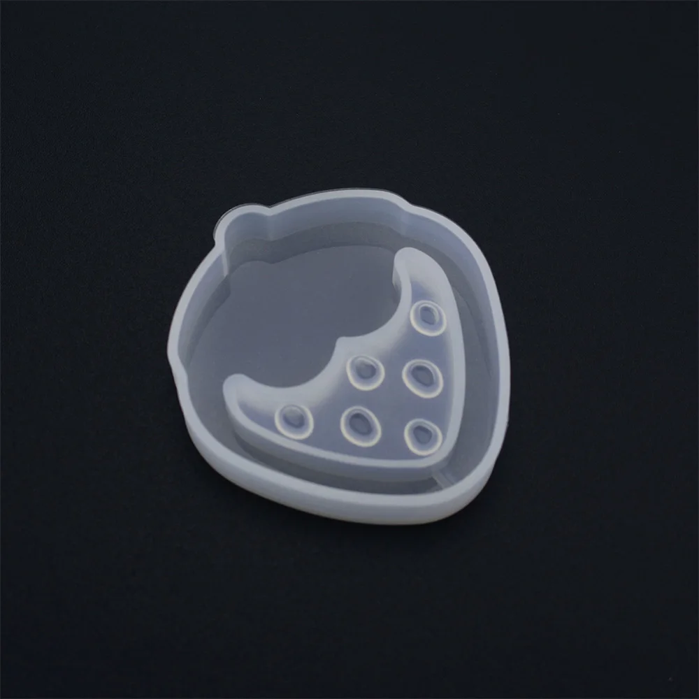 Kawaii Strawberry Shaker Silicone Molds Epoxy Resin Bear Star Popsicle Shaker Key Chain Charms Shiny Mold DIY Jewelry Craft Tool
