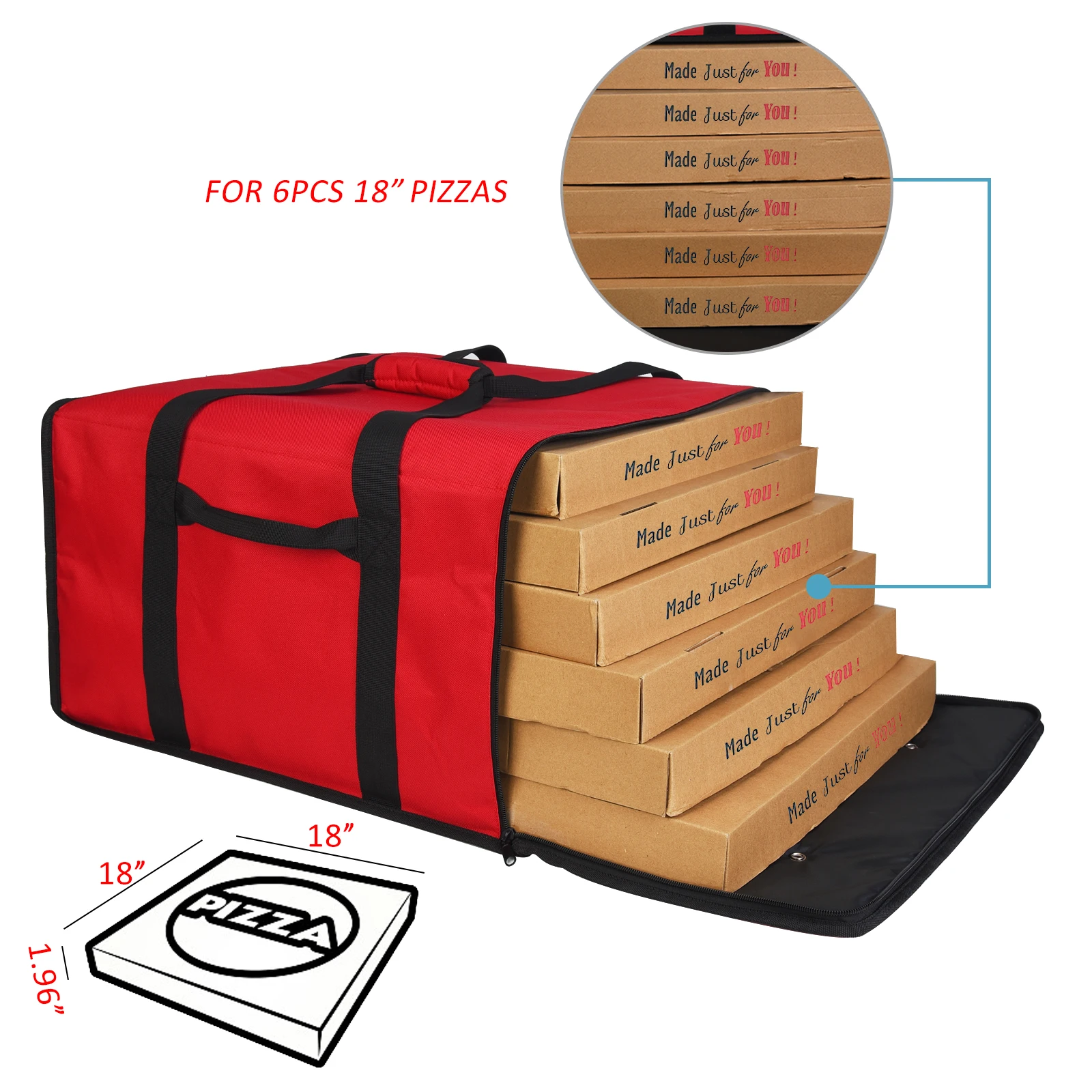 Wholesale Extra Large Insulated Food Bag Pizza Rider Delivery Bag Motorbike Thermal Delivery Cooler Bag